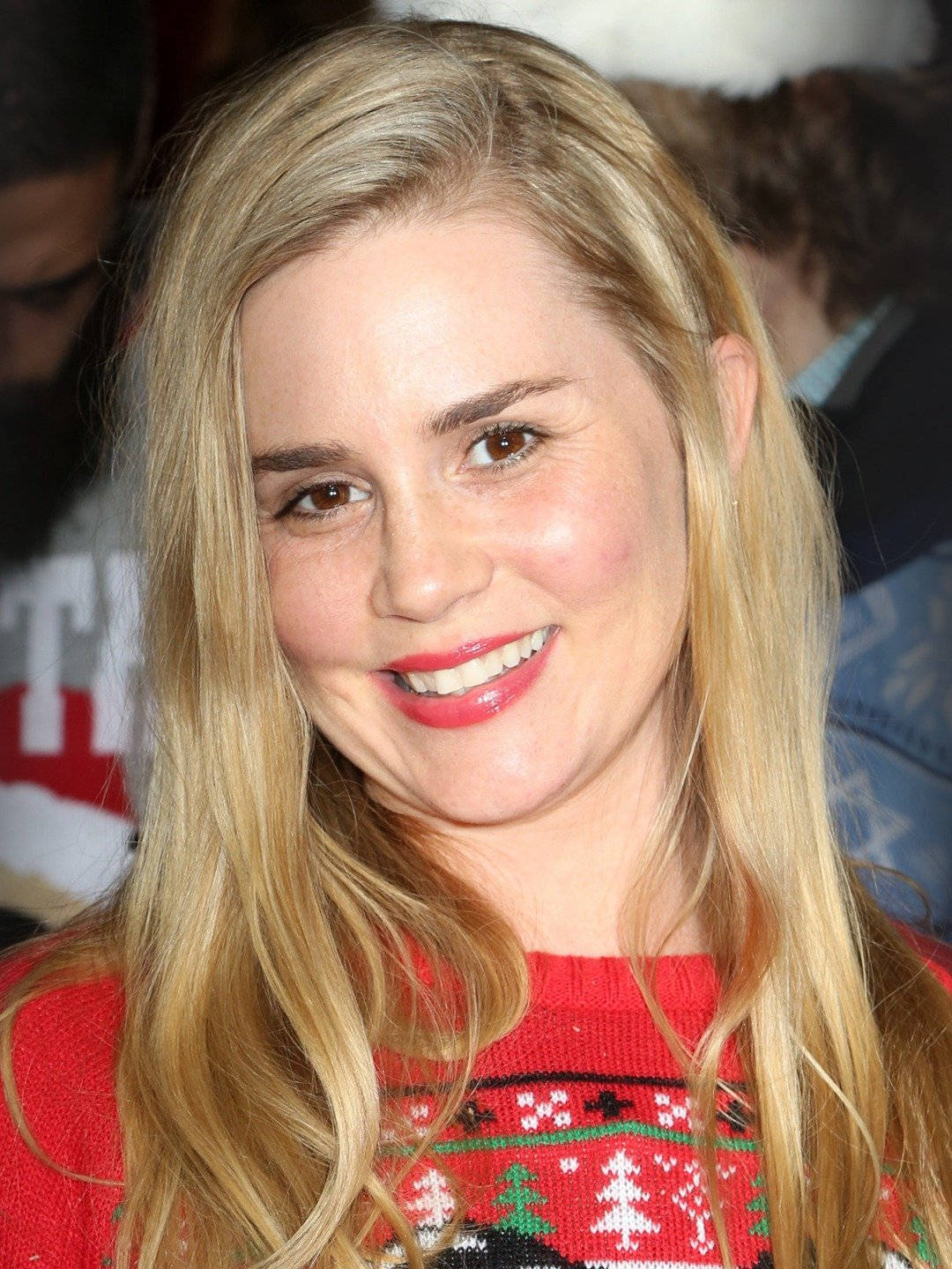 Alison Lohman Christmas Sweater Wallpaper