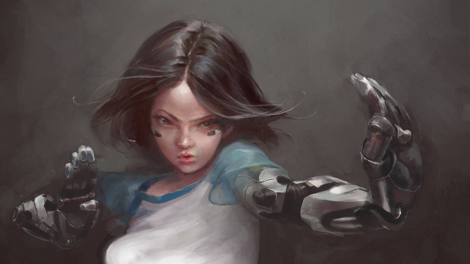 Download free Alita Digital Painting Wallpaper - MrWallpaper.com