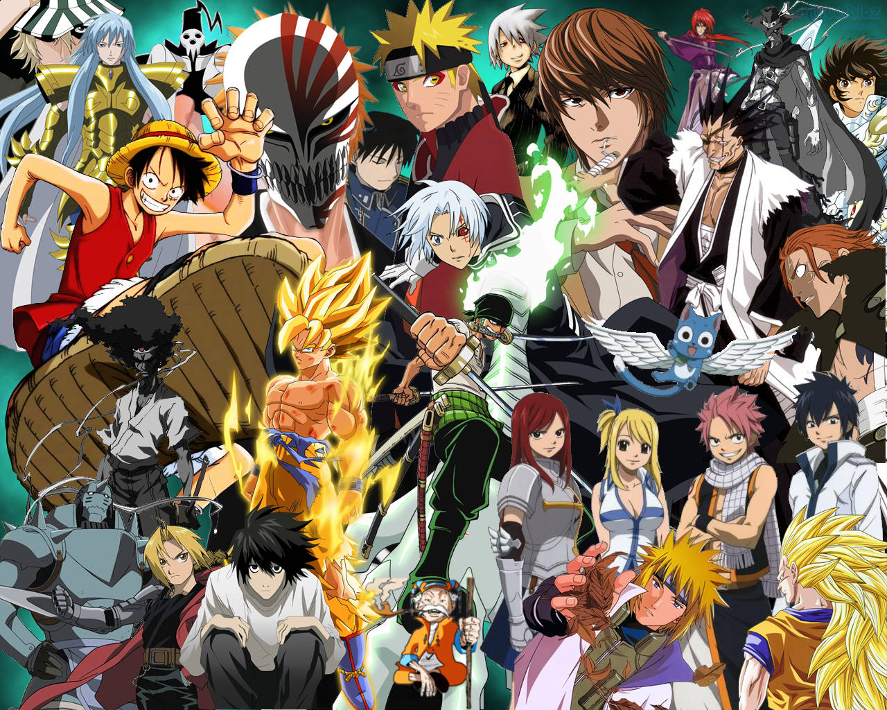 All Anime Famous Japanese Manga Characters Wallpaper