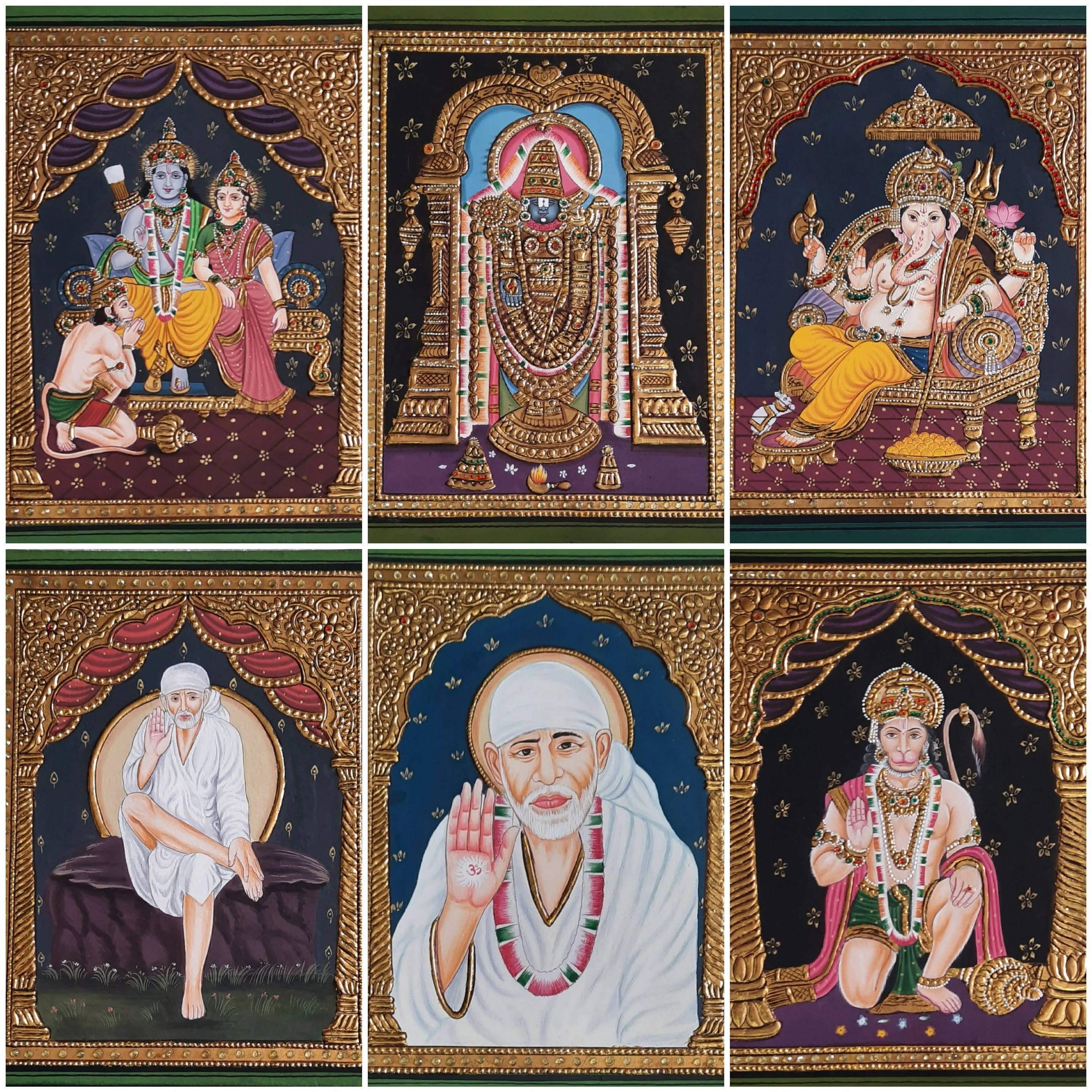 All Hindu Gods Altar Photo Wallpaper