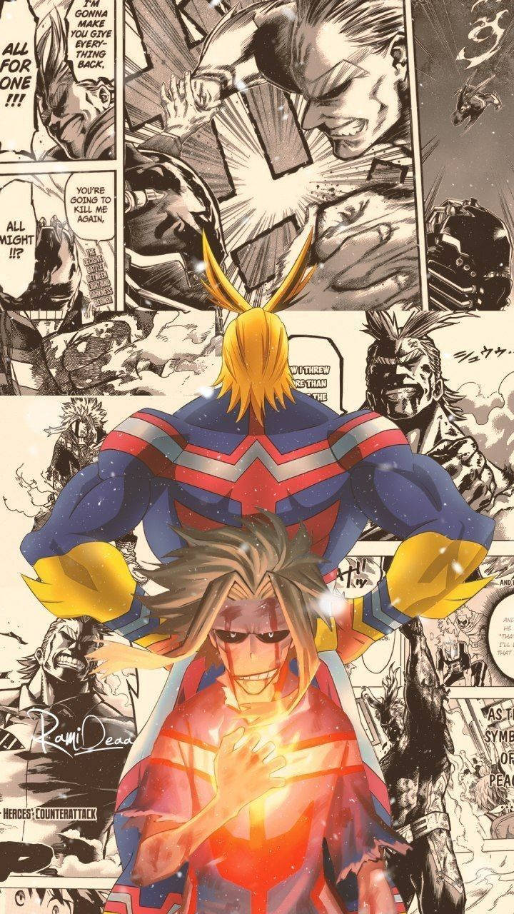 All Might Different Versions Wallpaper
