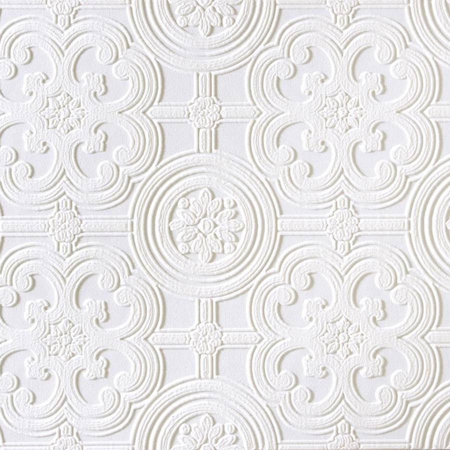 All White Pattern Design Wallpaper