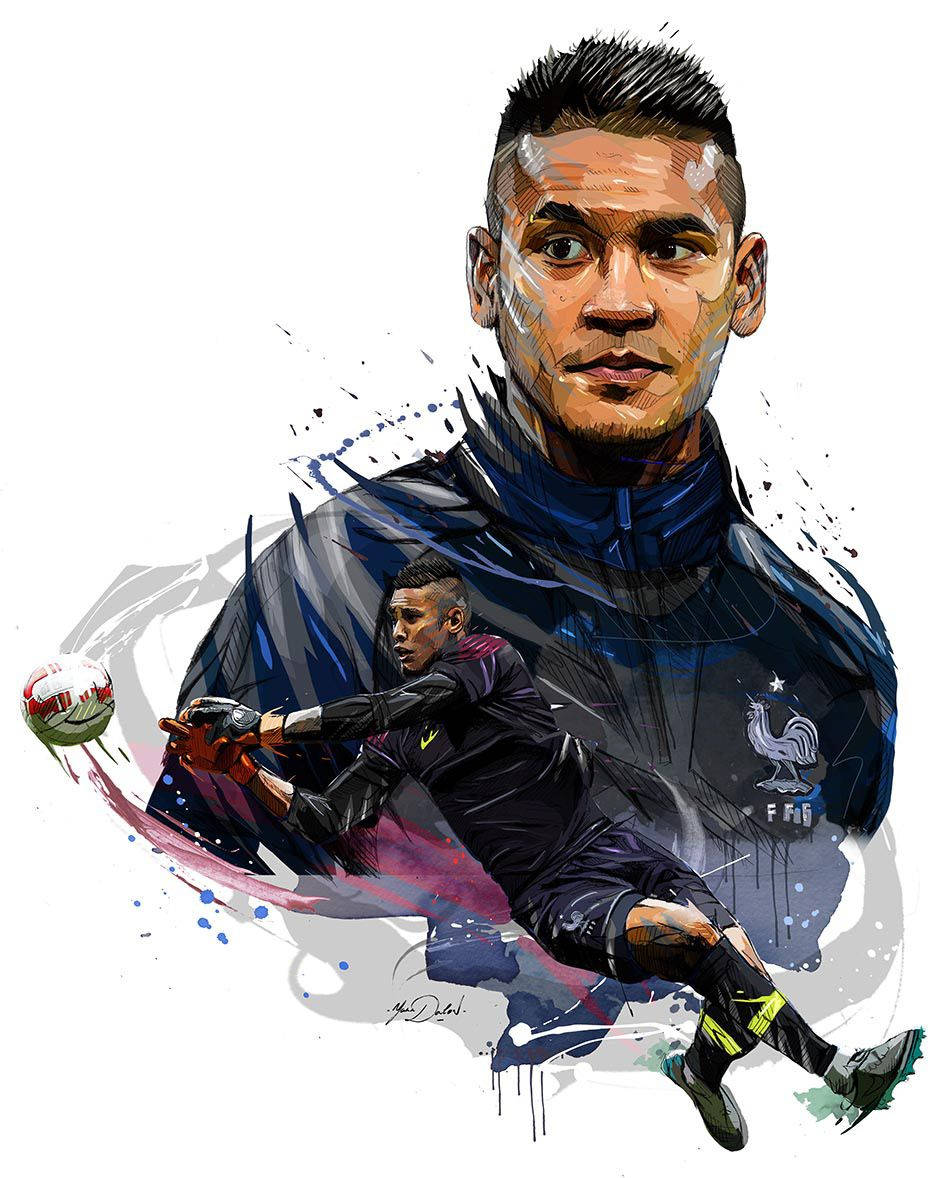 Alphonse Areola 2d Illustration White Background Wallpaper