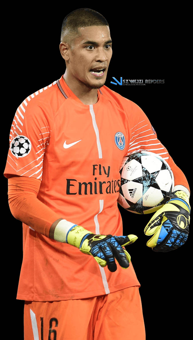 Alphonse Areola Orange Uniform White Background Wallpaper