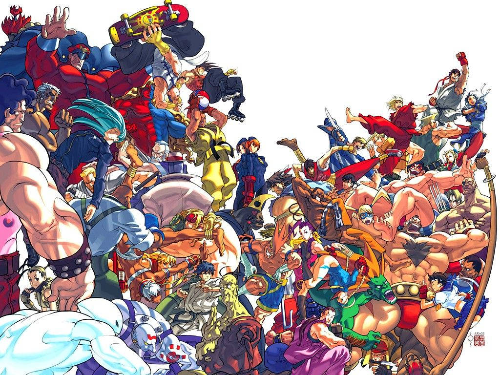 Amazing Street Fighter Characters Art Wallpaper