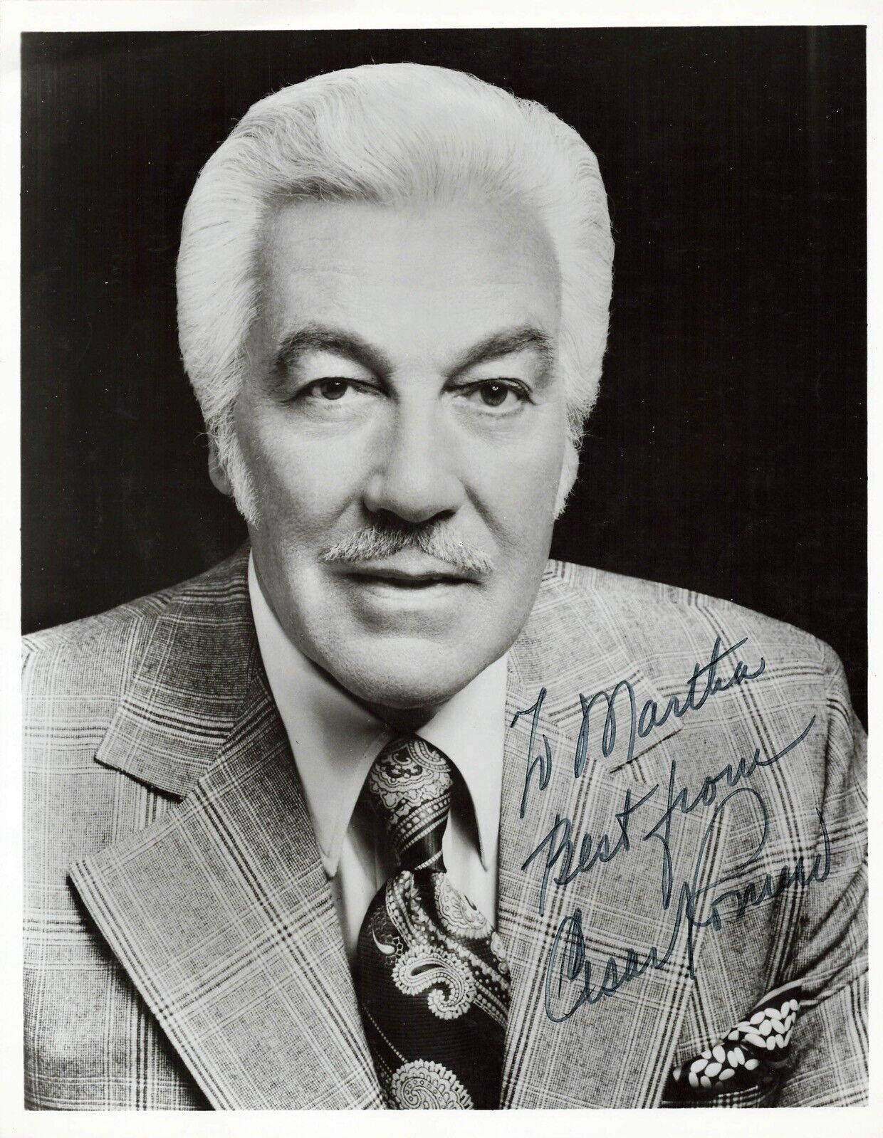 American Actor Black And White Cesar Romero Wallpaper