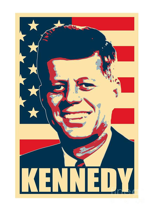 American Flag Art John F. Kennedy Wallpaper