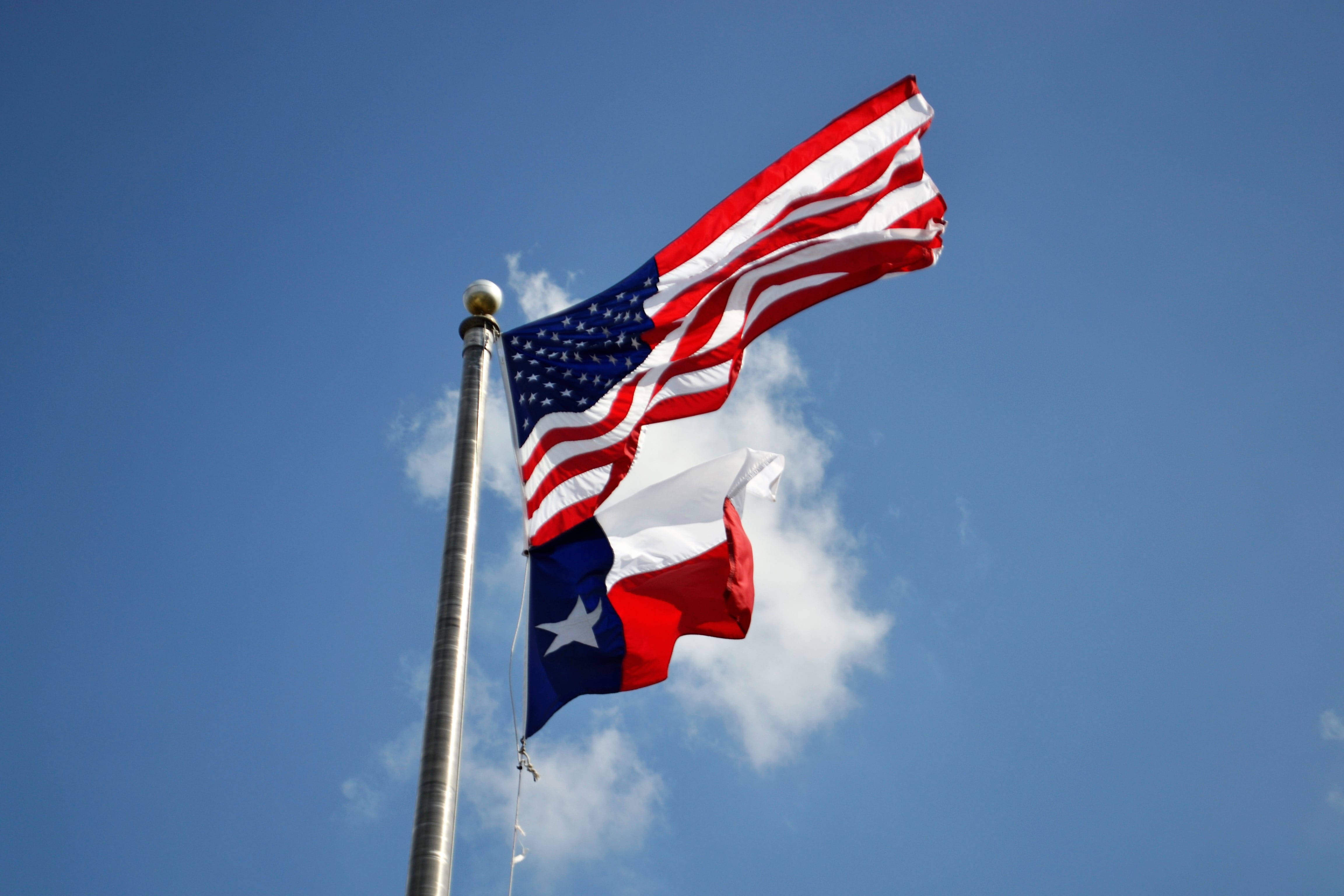 American Flag Hd With Texas Flag Wallpaper