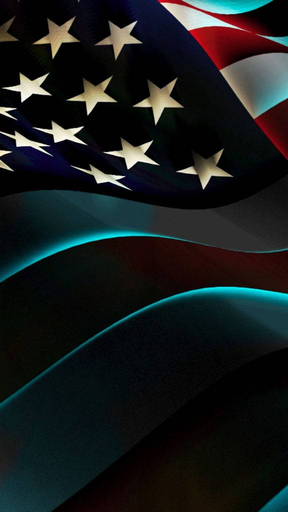 American Flag Iphone Neon Lights Wallpaper