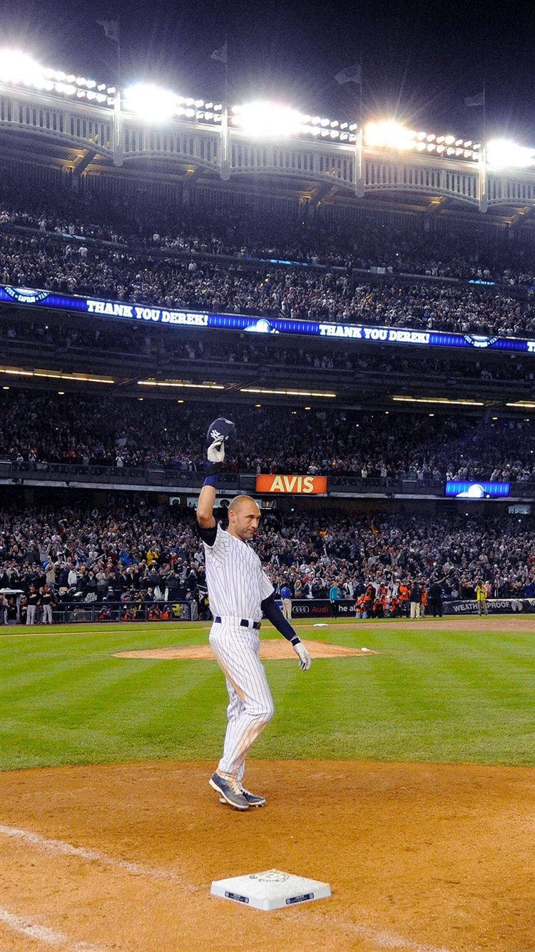 American Professional Baseball Player Derek Jeter Sports Iphone Wallpaper