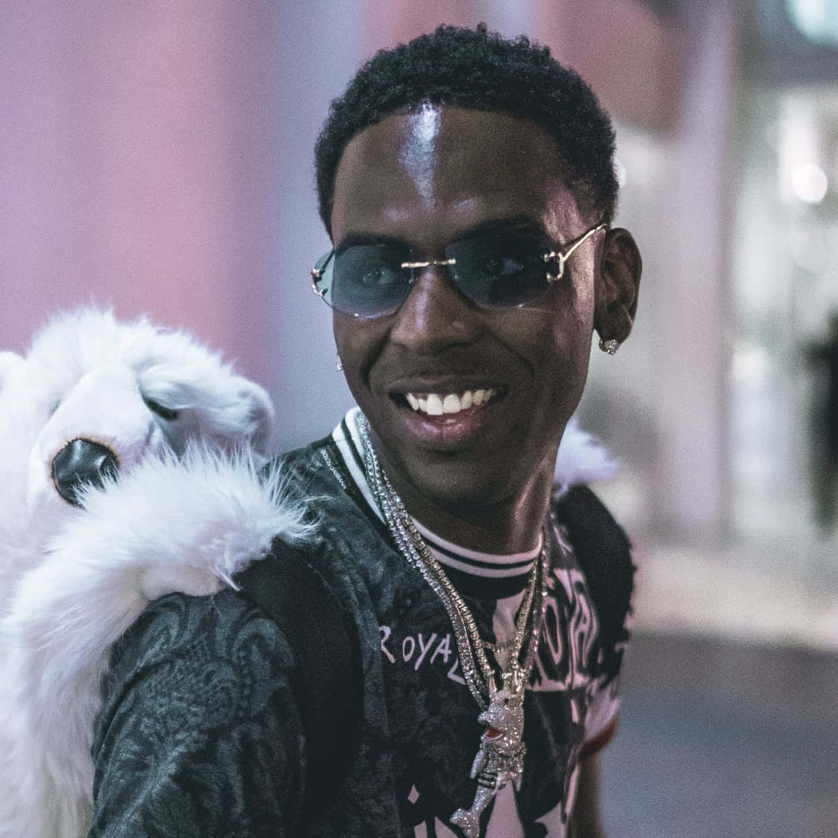 American Rapper Young Dolph Performs On Stage And Electrifies The Crowd. Wallpaper