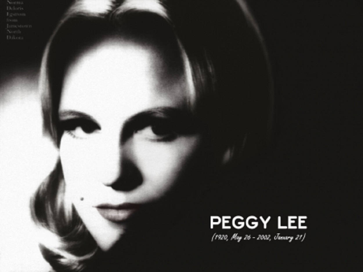 American Singer Peggy Lee Tribute Illustration Wallpaper