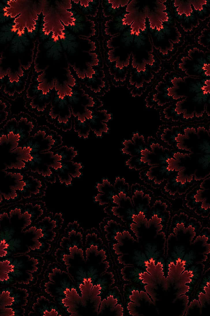 Amoled S Layered Leaf Wallpaper