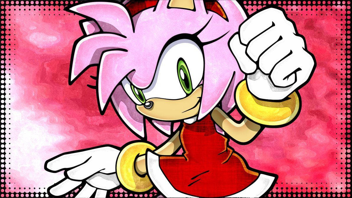 Amy Rose Artistic Graphic Wallpaper