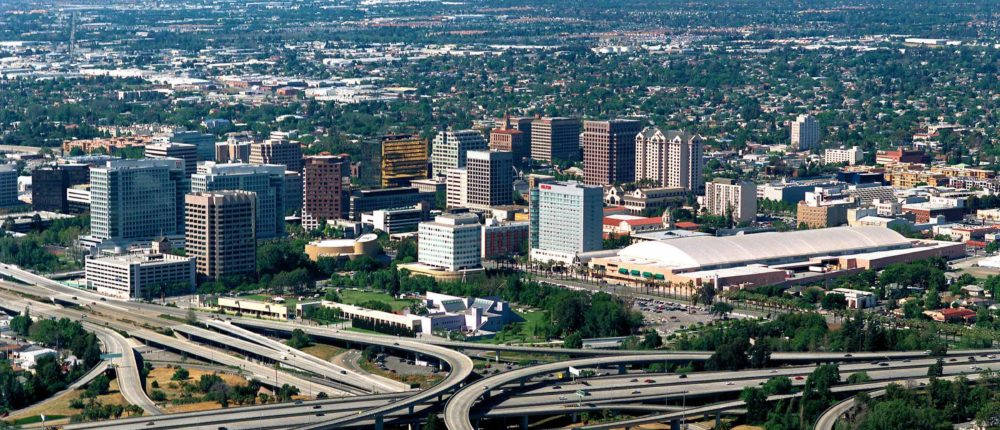 An Aerial View Of The City Of Portland, Washington Wallpaper