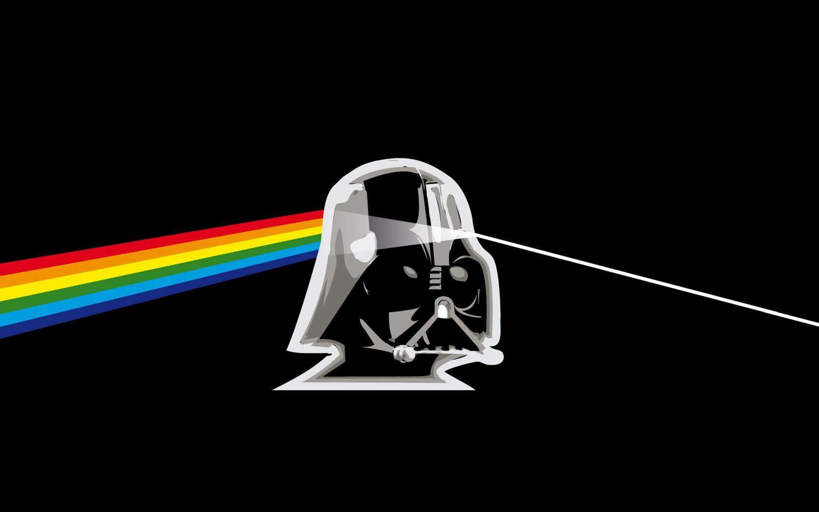 An Iconic Photograph Of The Original Dark Side Of The Moon Album Artwork. Wallpaper