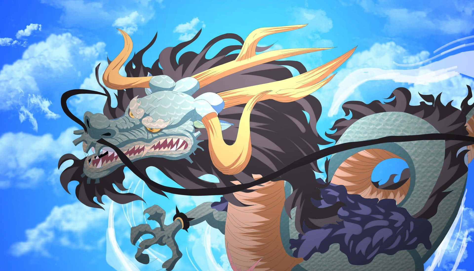 An Intimidating Glare From Kaido Wallpaper