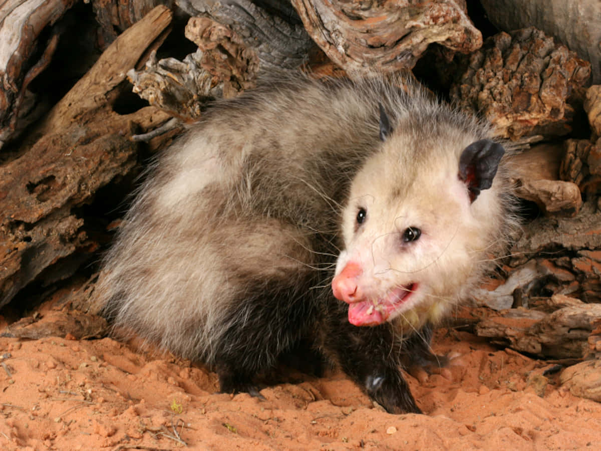 An Opossum In Its Natural Habitat Wallpaper