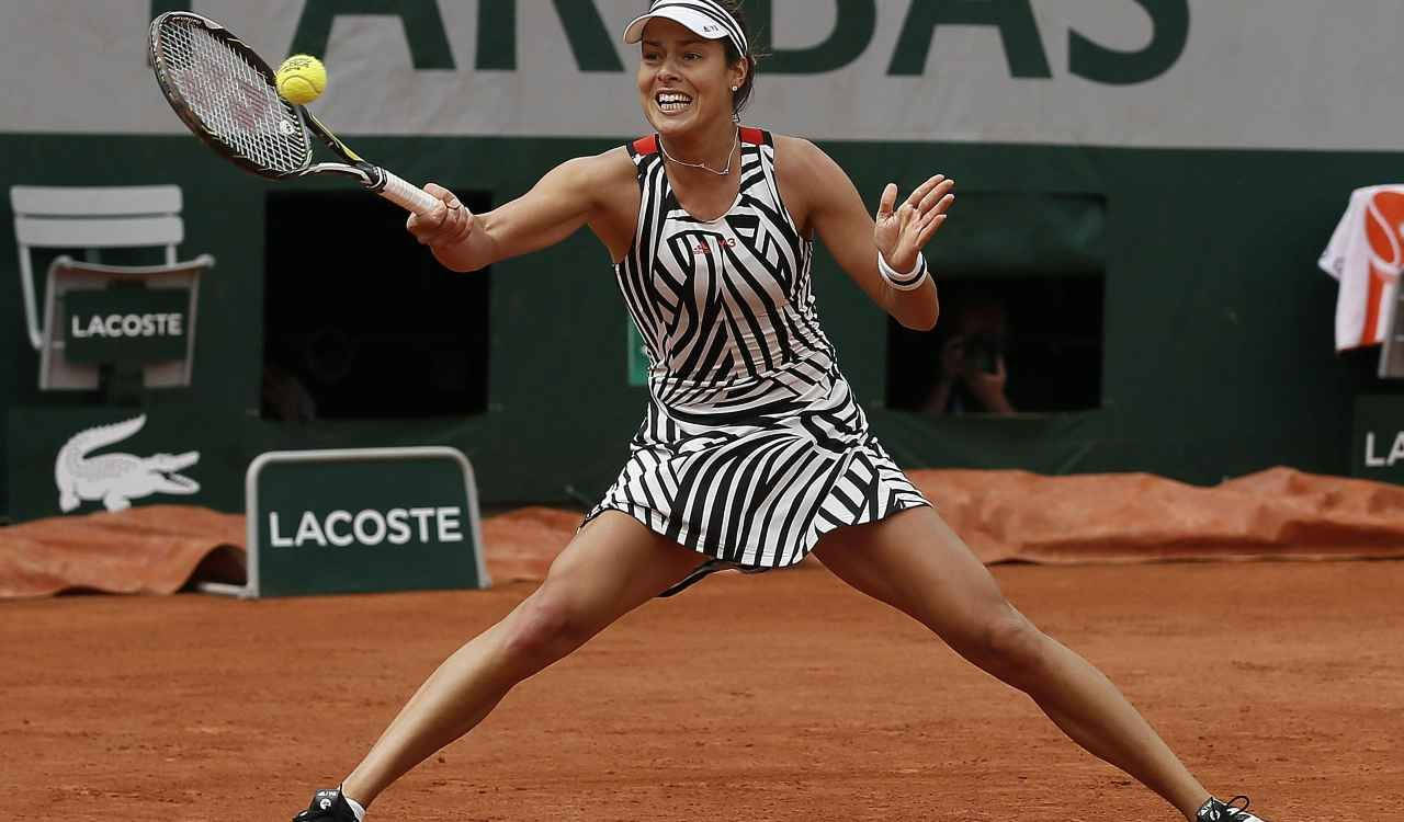 Ana Ivanovic In Dynamic Action Wallpaper