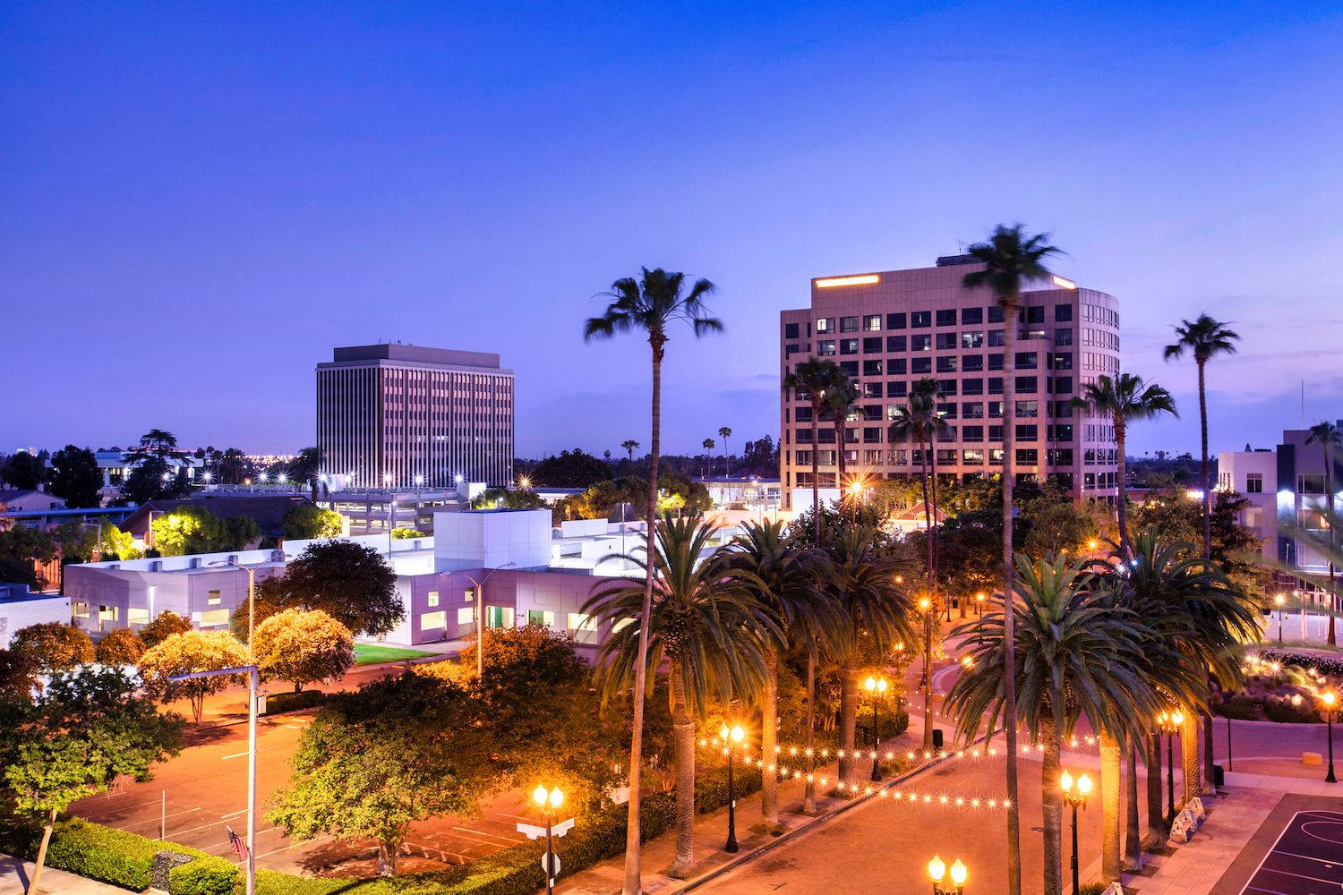 Anaheim City At Night Wallpaper