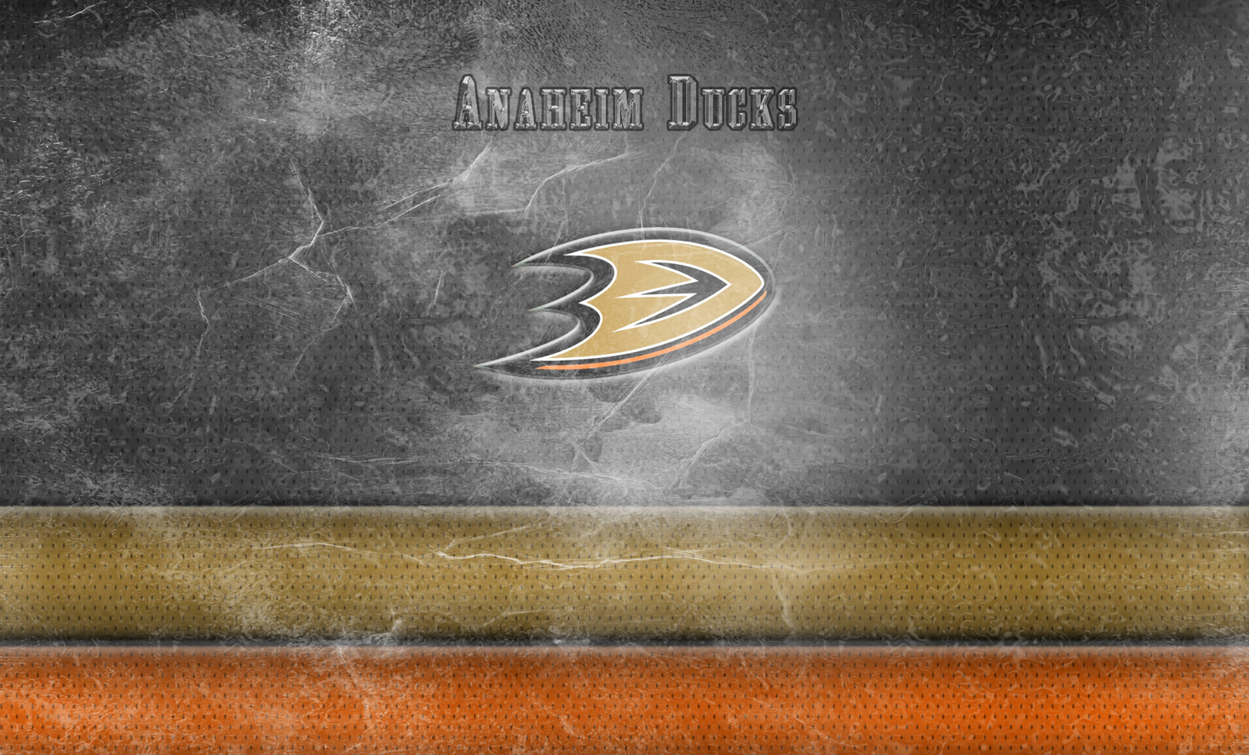 Anaheim Ducks Metallic Background Wallpaper