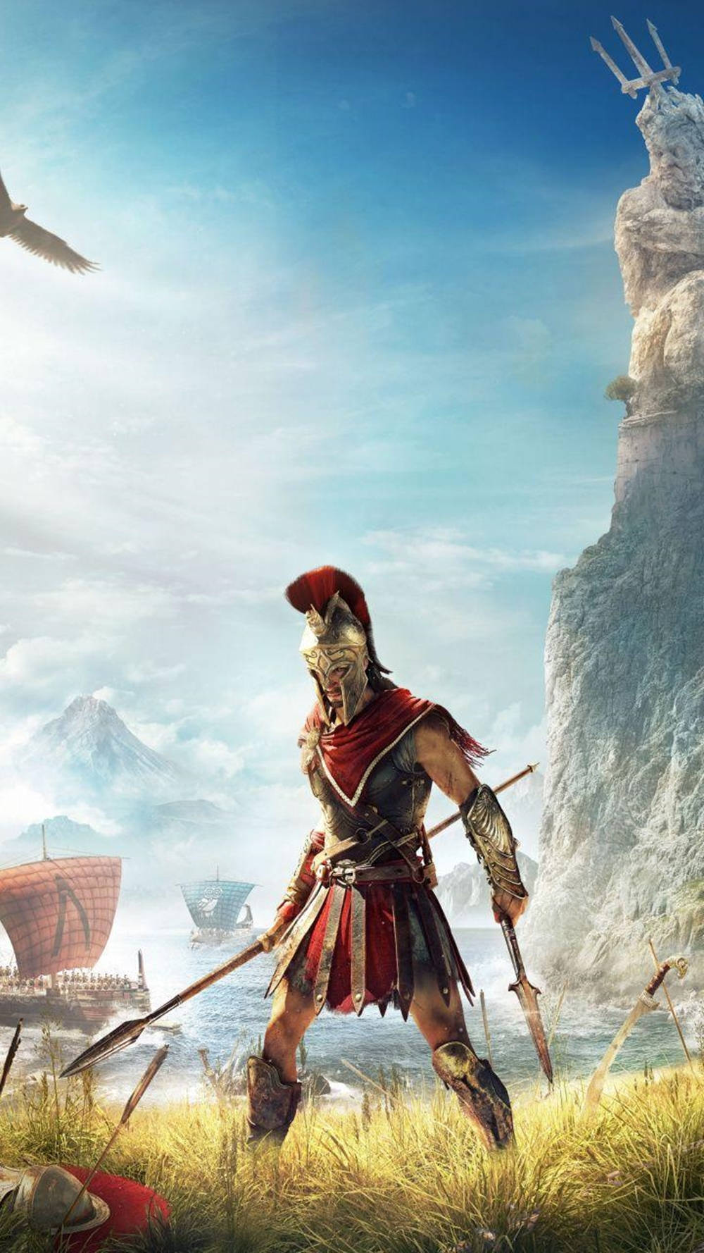 Ancient Greek Soldier In Odyssey Iphone Wallpaper