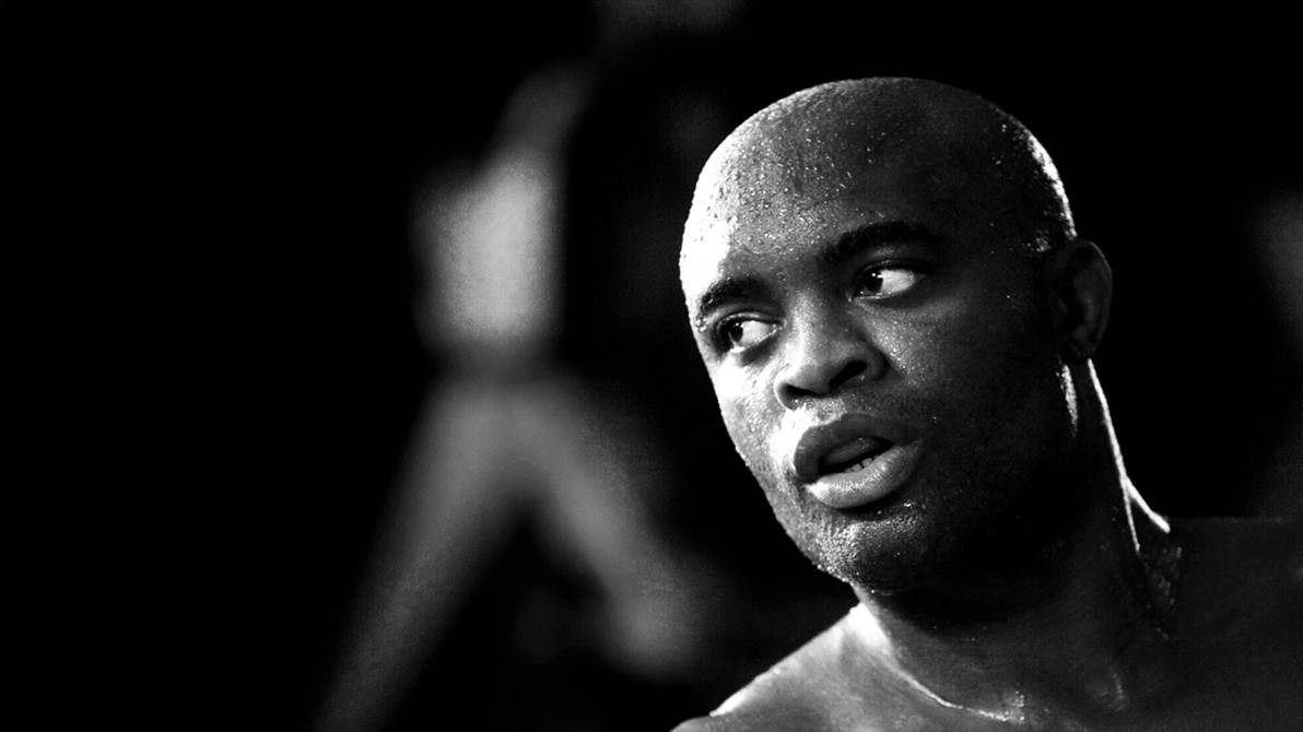 Anderson Silva Monochrome Interview Wallpaper