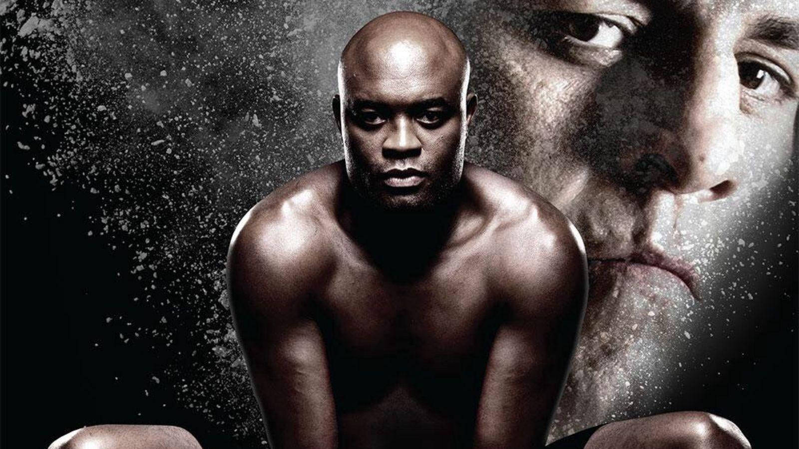 Anderson Silva Squatting Background Face Wallpaper