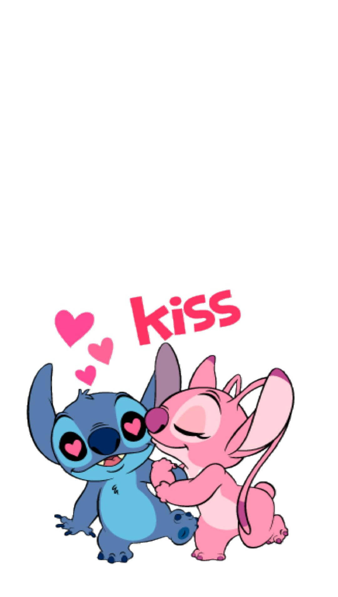 Angel And Stitch Disney Kiss Wallpaper