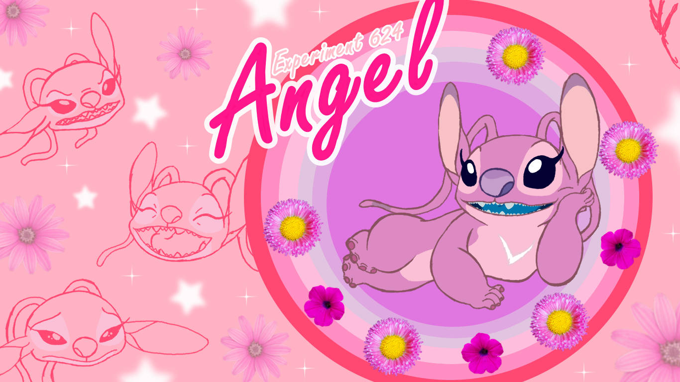 Angel Pink Stitch Poster Wallpaper