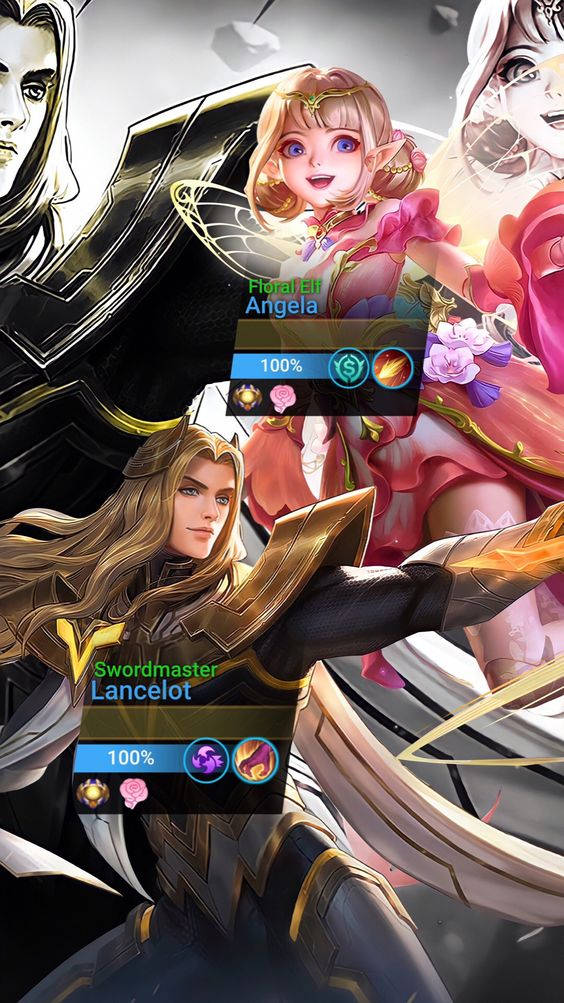 Angela And Lancelot Mobile Legend Battle Entry Wallpaper