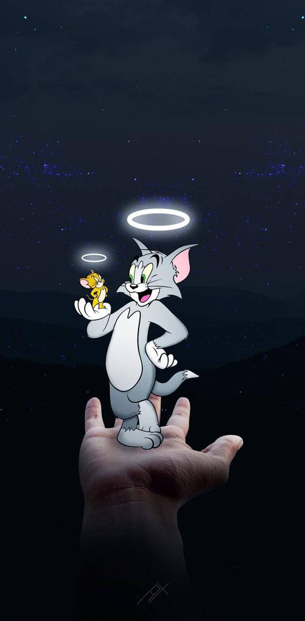 Angelic Tom And Jerry Cartoon Wallpaper