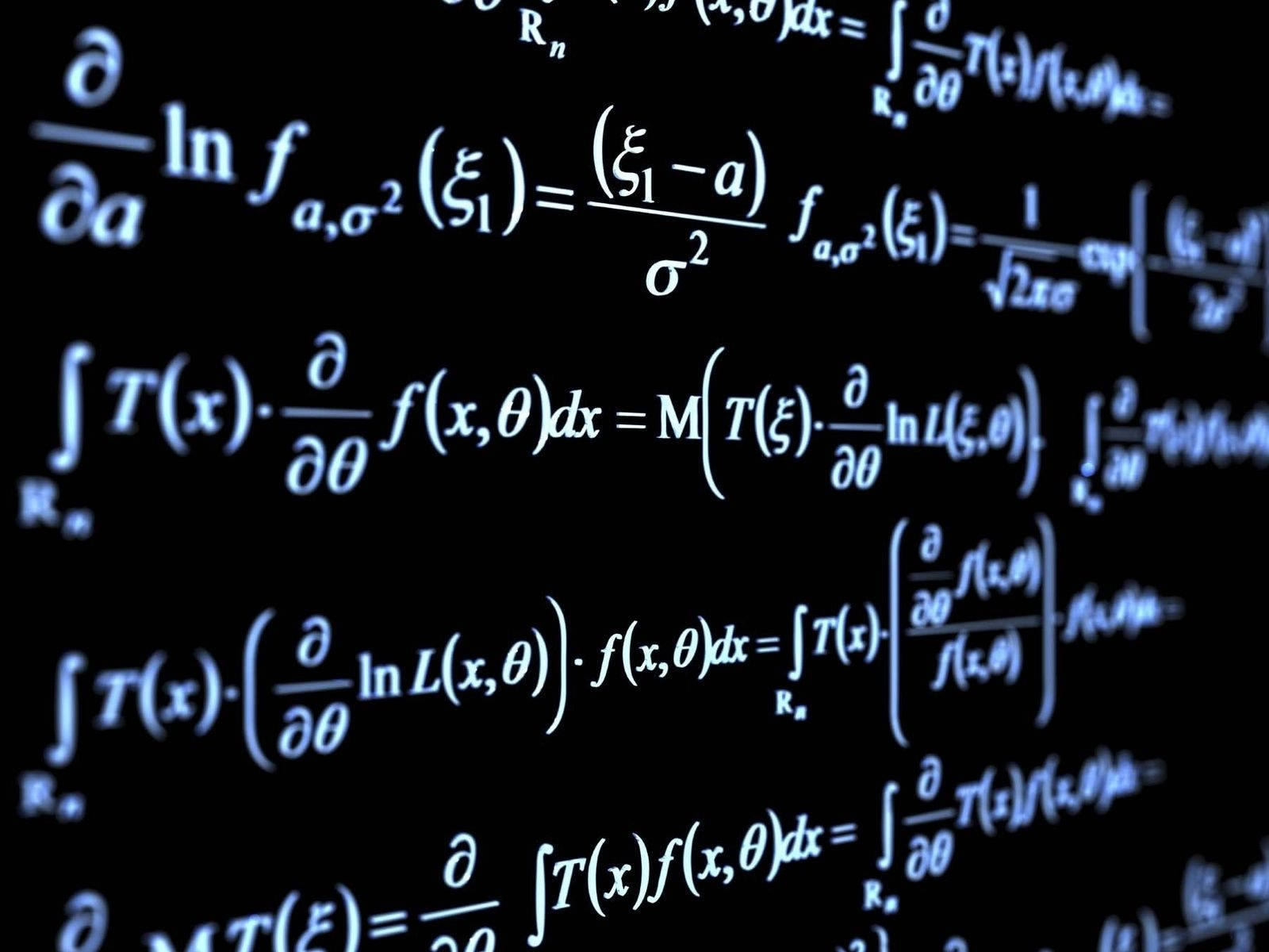 Angled Calculus Math Equations Wallpaper