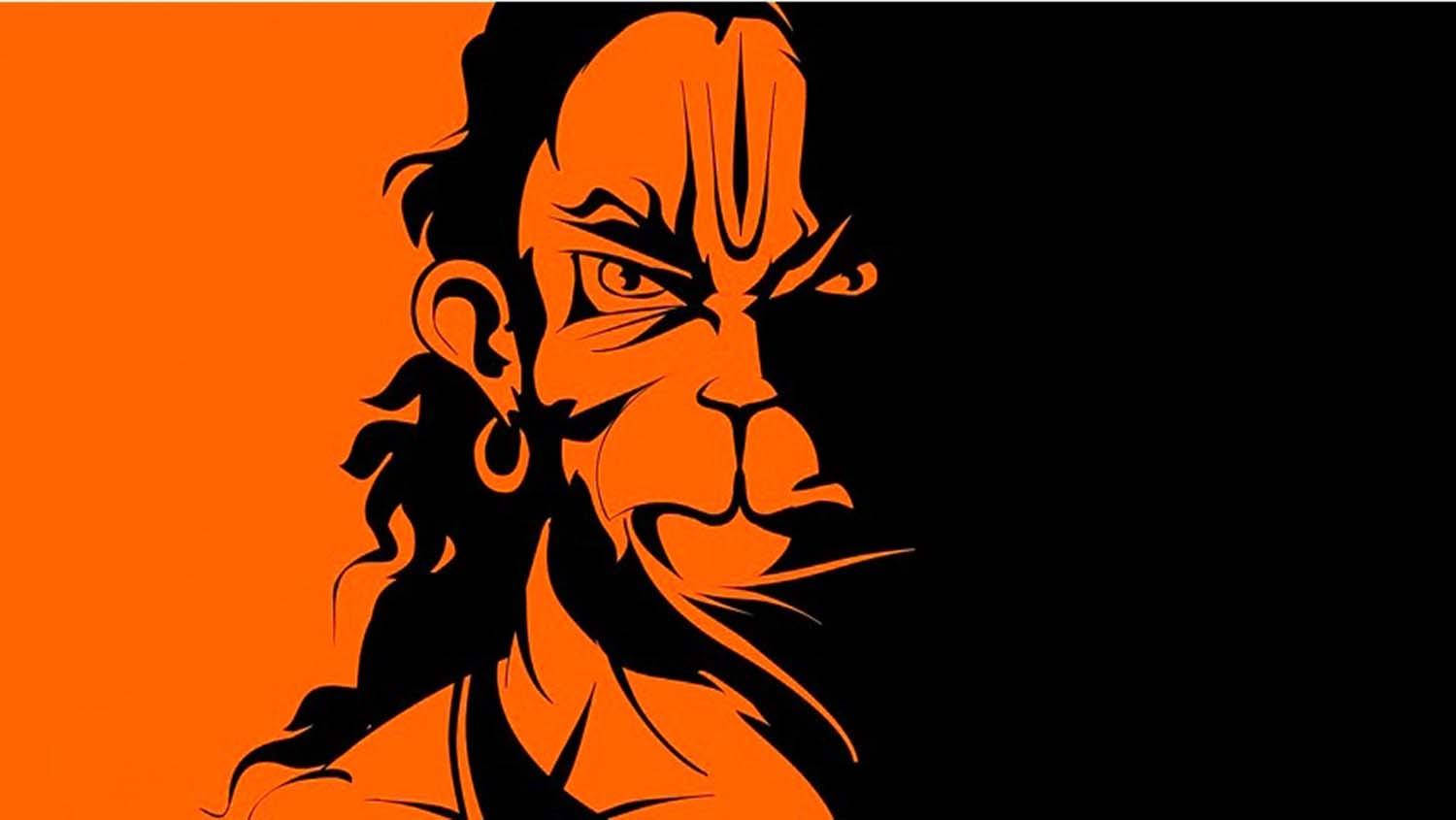 Angry Hanuman Hindu God Wallpaper