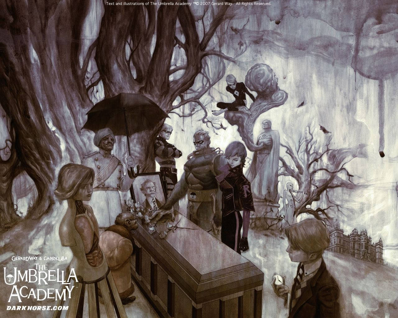 Animated Funeral The Umbrella Academy Wallpaper