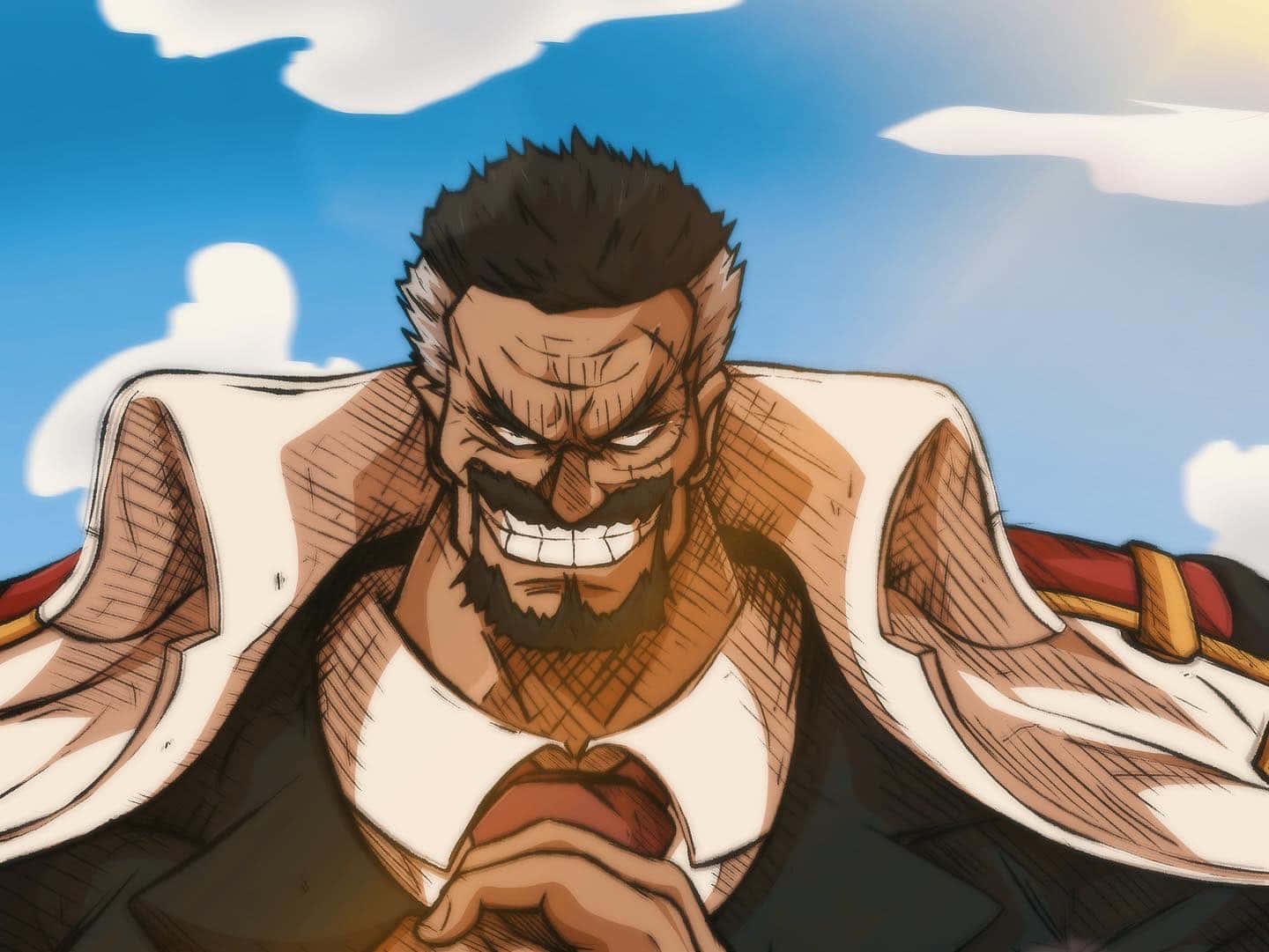 Animated Marine Admiral Garp Wallpaper