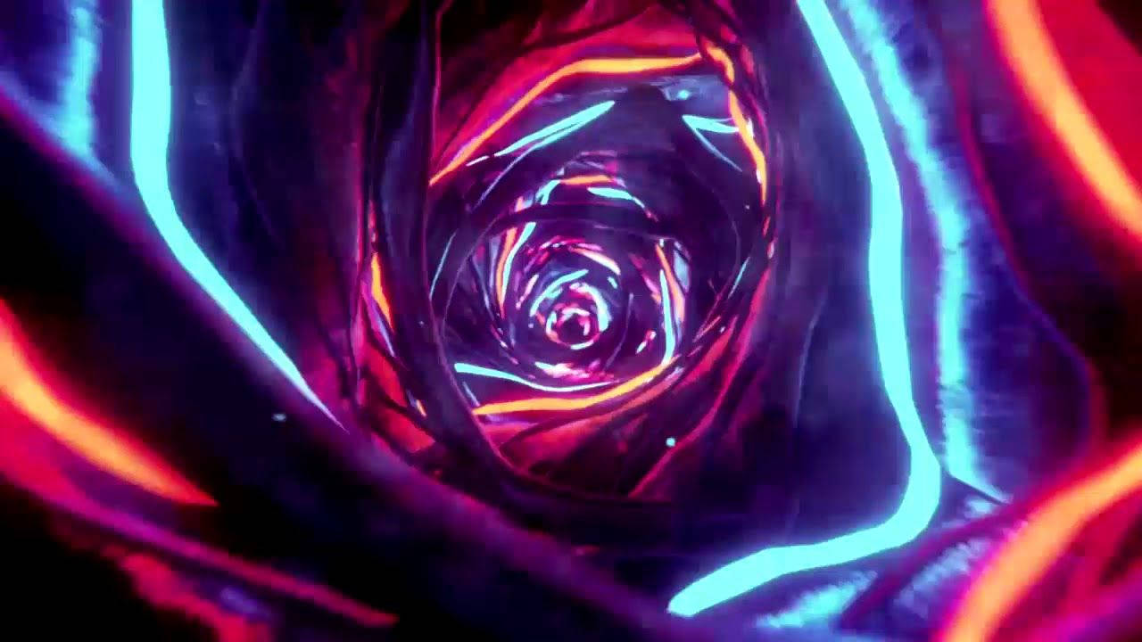 Animated Neon Tunnel Hd Wallpaper