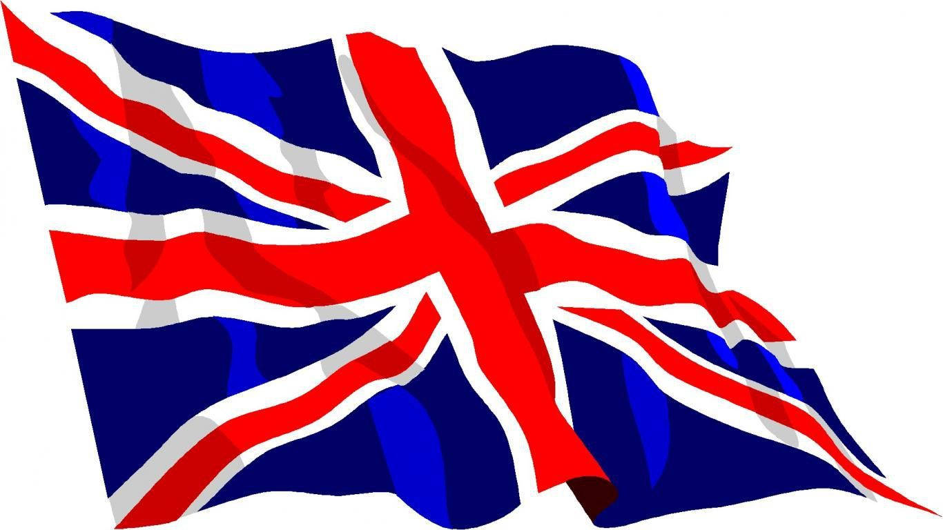 Animated Poster Of United Kingdom Flag Wallpaper