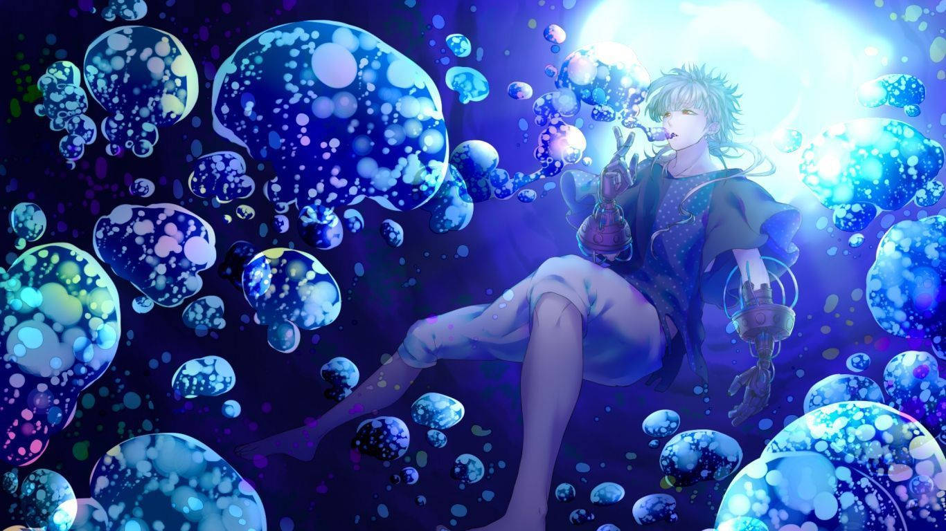 Anime Boy Underwater Wallpaper