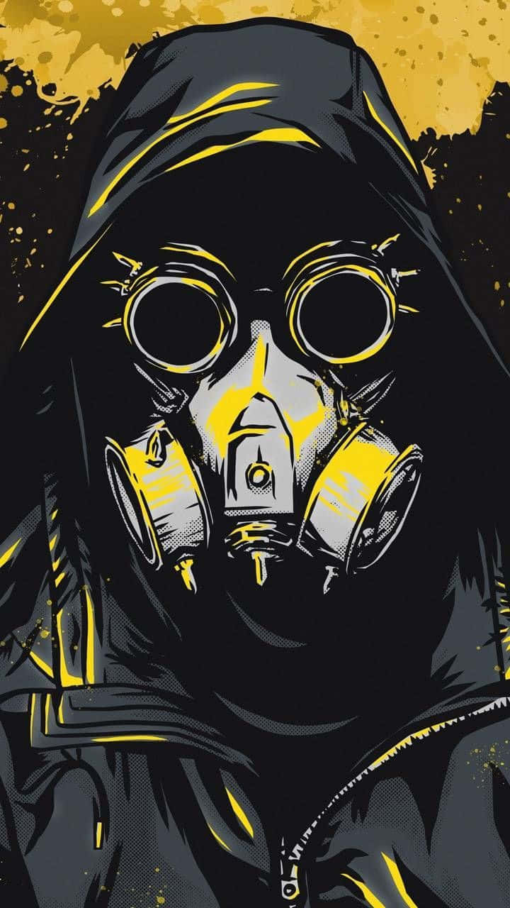 Anime Boy With Gas Mask Wallpaper