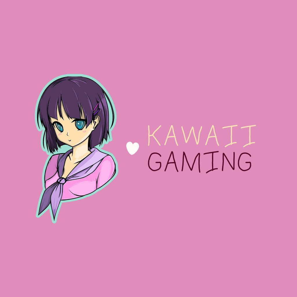 Anime Girl Gamer Logo Wallpaper