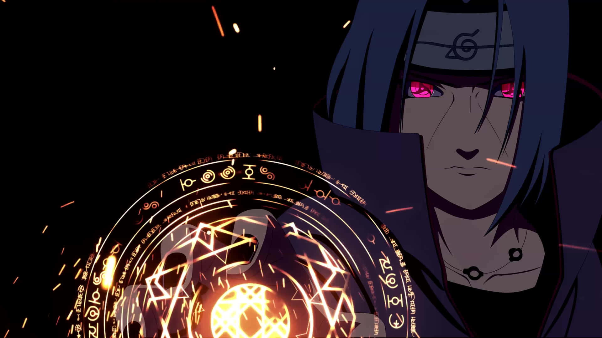 Download free Anime Itachi Live Sharingan Light Wallpaper - MrWallpaper.com