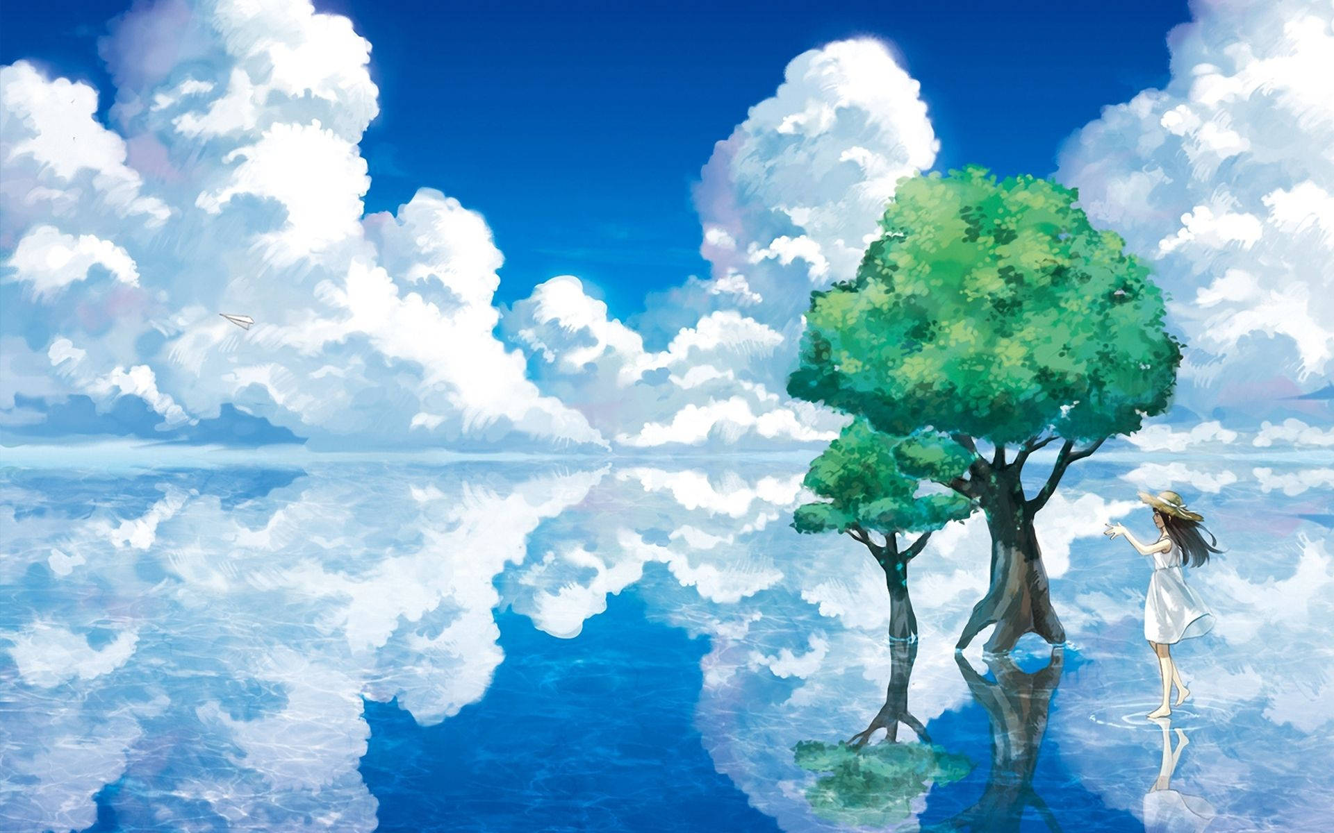 Anime Couple Watching Beautiful Lake City Stock Illustration 2333576459 |  Shutterstock
