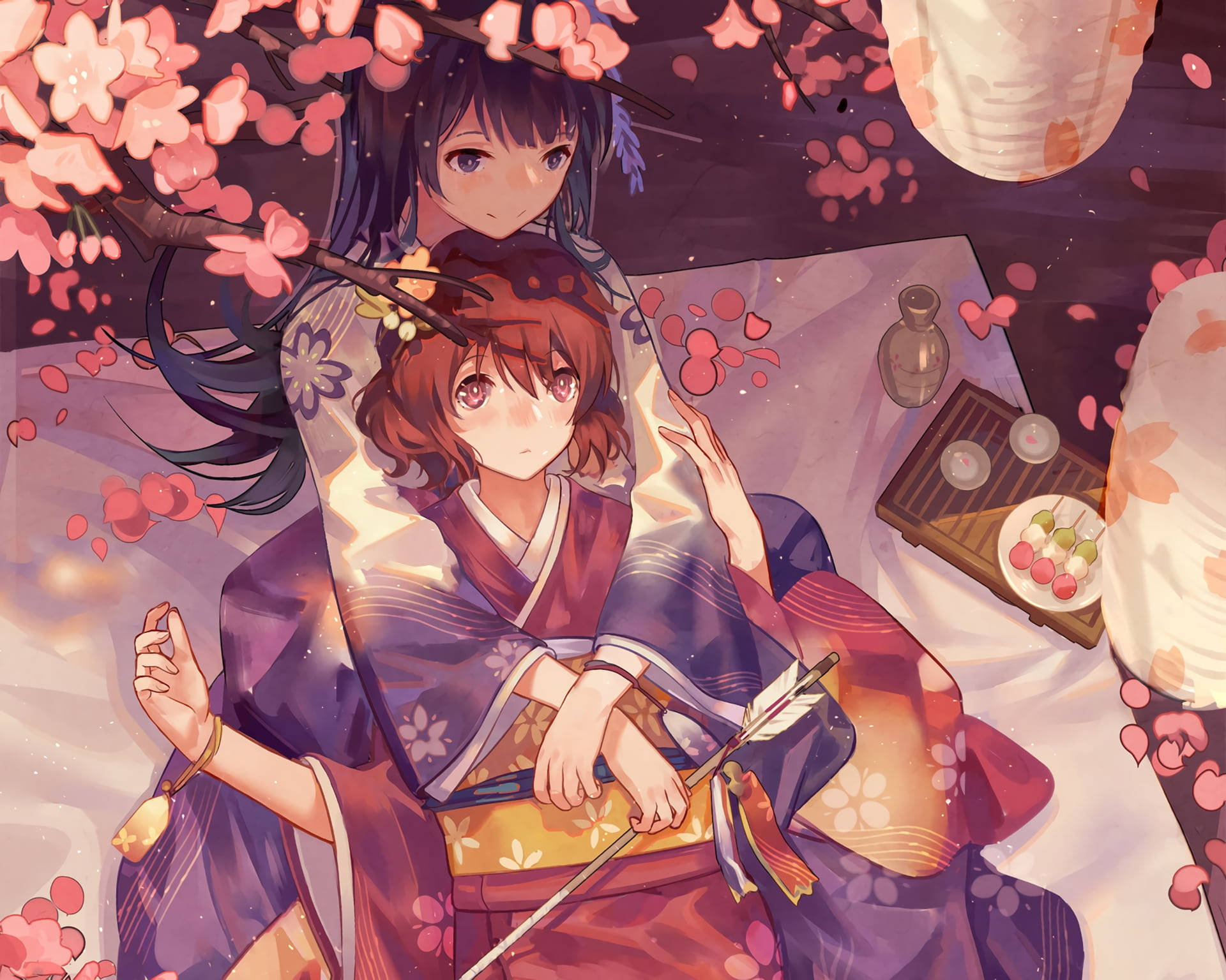 Download free Anime Lesbian Kimono Wallpaper - MrWallpaper.com