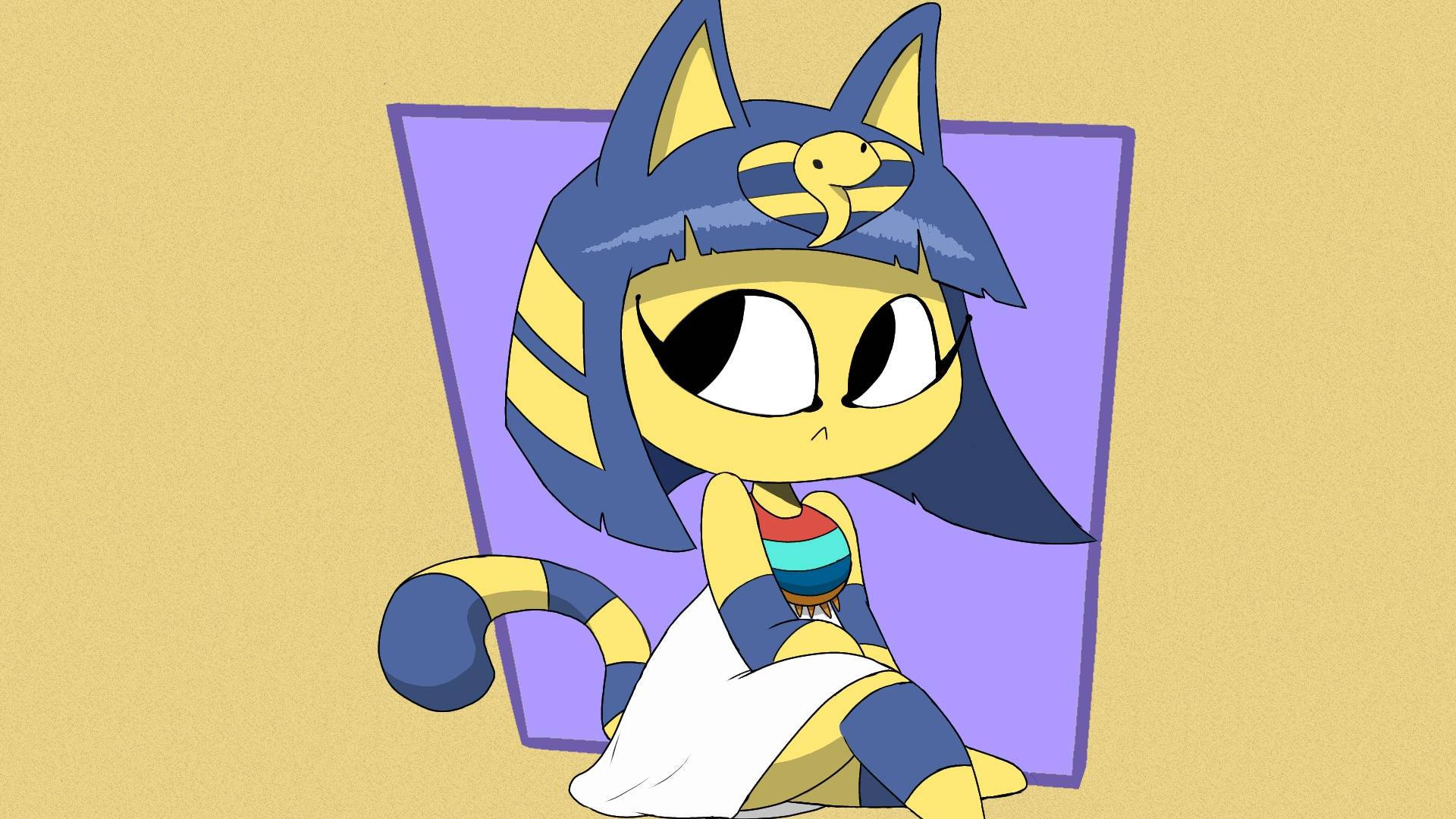 Ankha Animal Crossing Roller Her Eyes Wallpaper