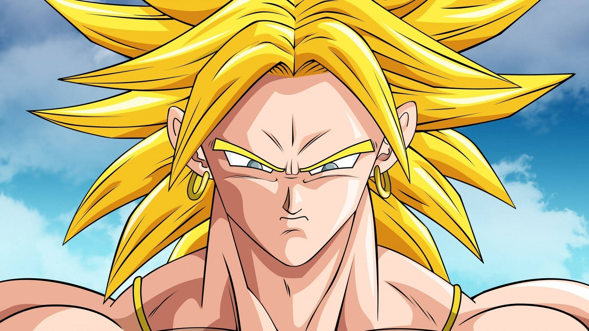 Annoyed Broly Face Wallpaper
