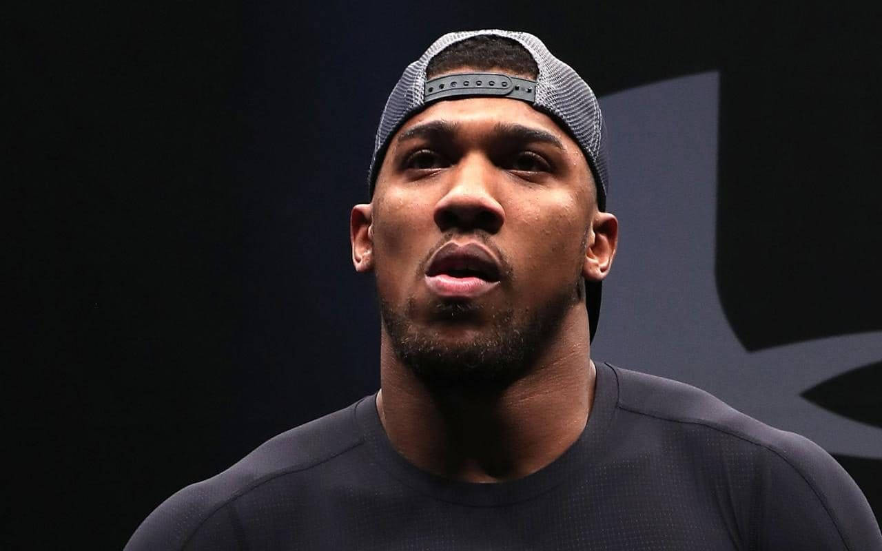 Anthony Joshua Black Background Black Cap Wallpaper