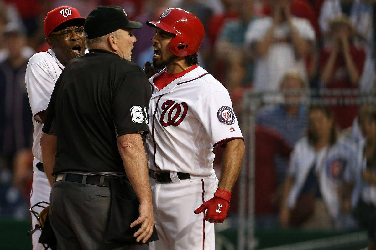 Anthony Rendon Arguing With Referee Wallpaper