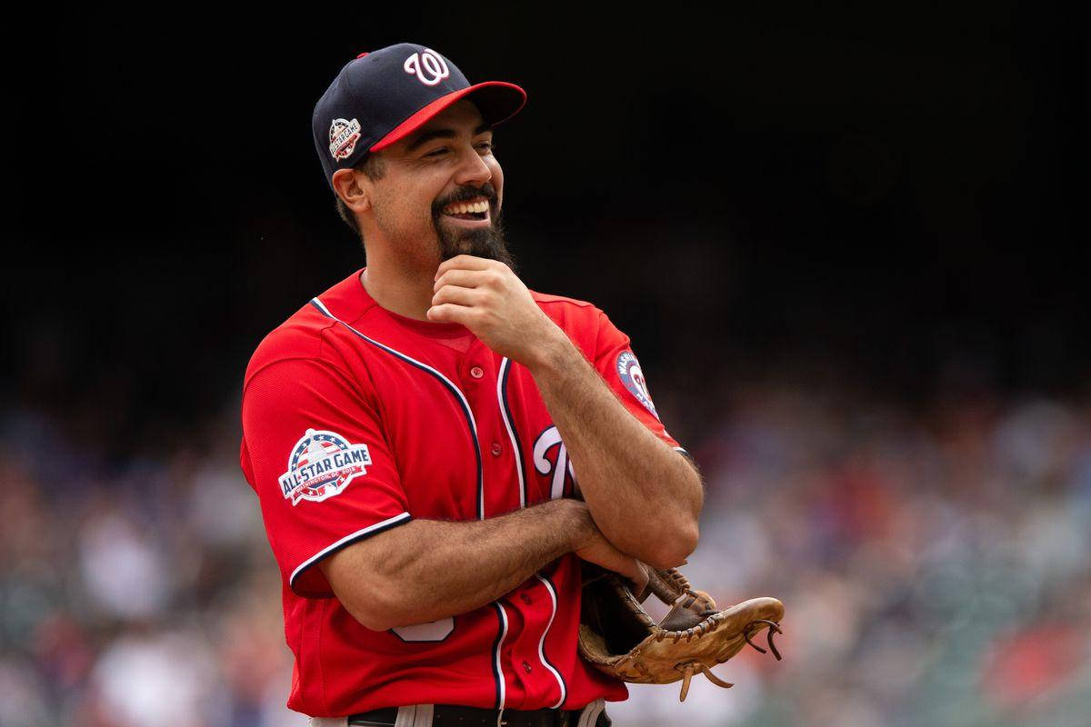 Anthony Rendon In Thinking Pose Wallpaper