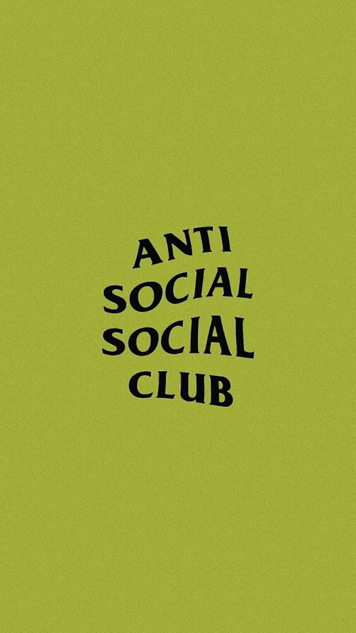 Anti Social Social Club Green Wallpaper